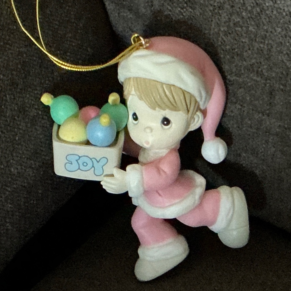 Hallmark Marty Links Lollipops Merry Christmas 1975 Ornament & Precious Moments - Picture 6 of 11